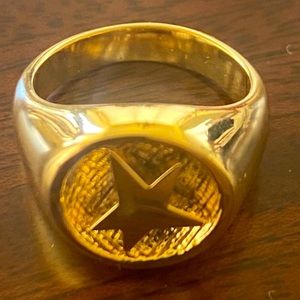 Robert Lee Morris Soho Genuine Gold Plated Star Ring Size 7